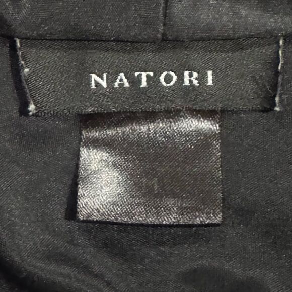 Natori Black Satin Robe Women’s Medium - Picture 2 of 2